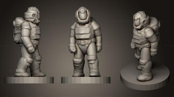 Игрушки (Колониальный астронавт, TOYS_0120) 3D модель для ЧПУ станка